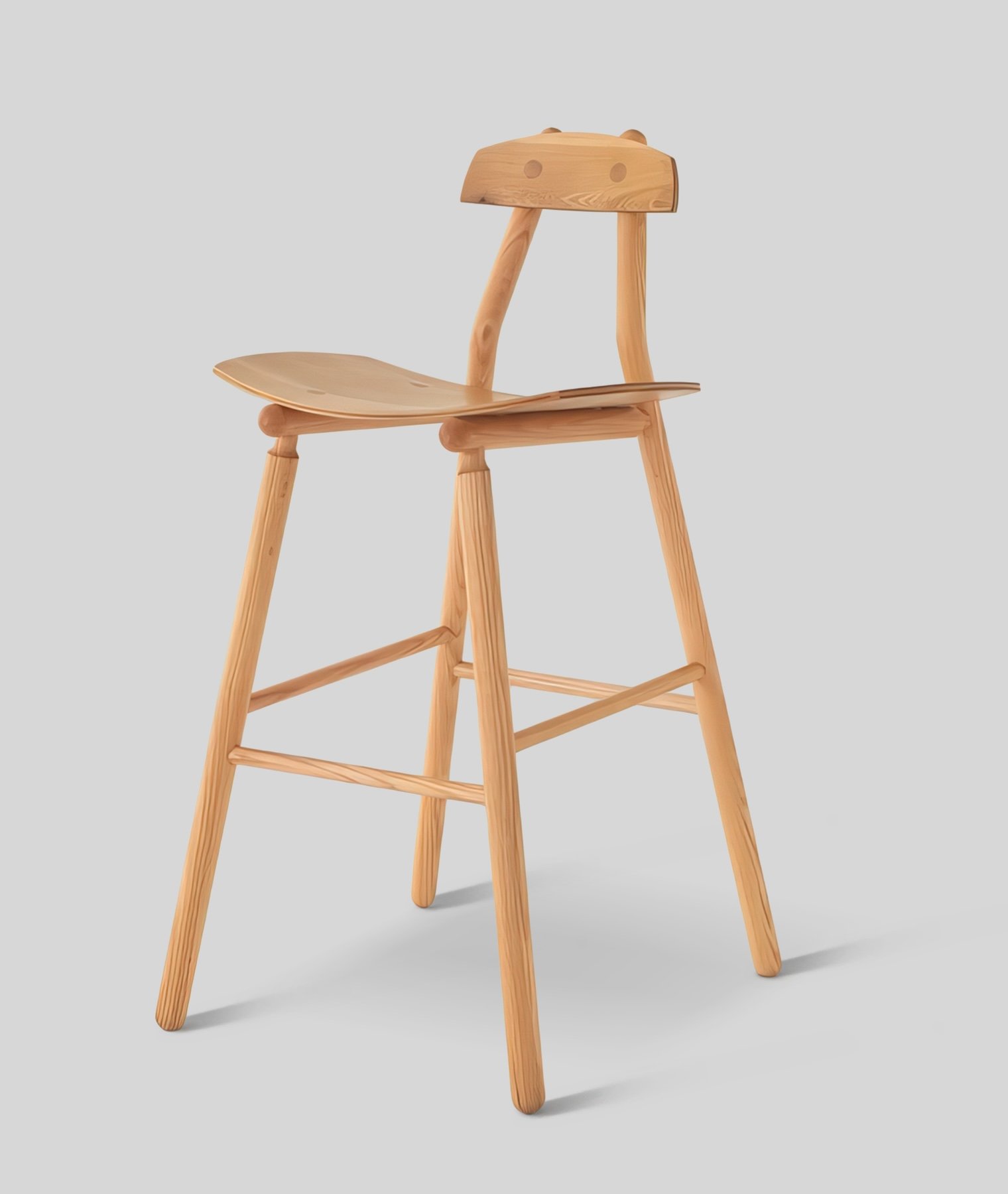 Hiro Bar Stool | Oak