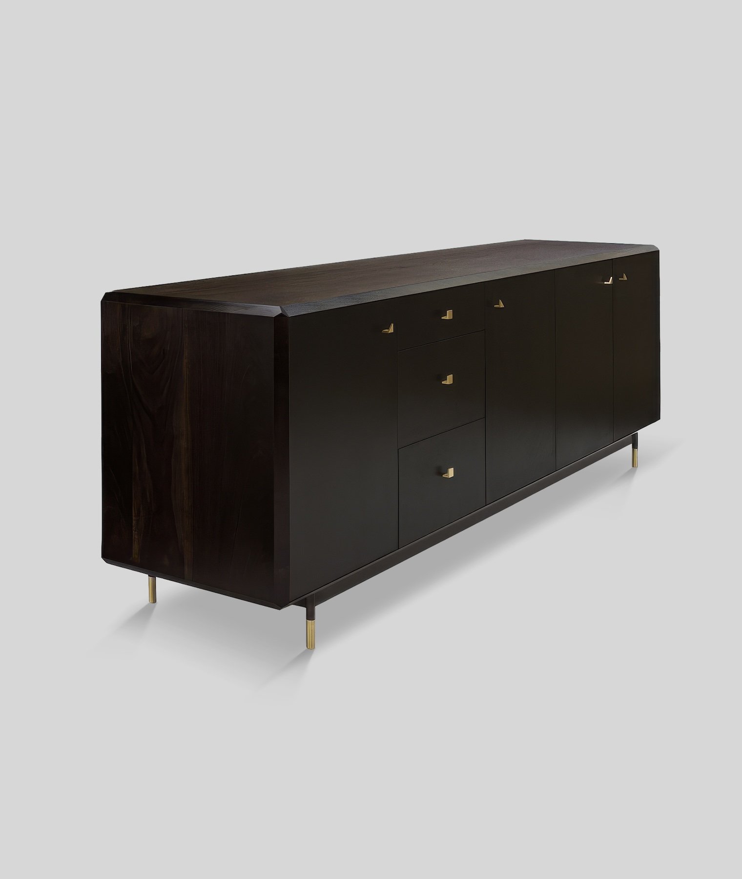 Mandelbrot Credenza | Custom Black