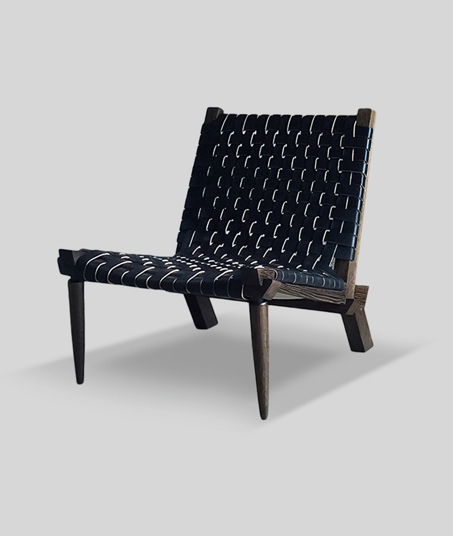 Taza Lounge Chair | Woven Leather