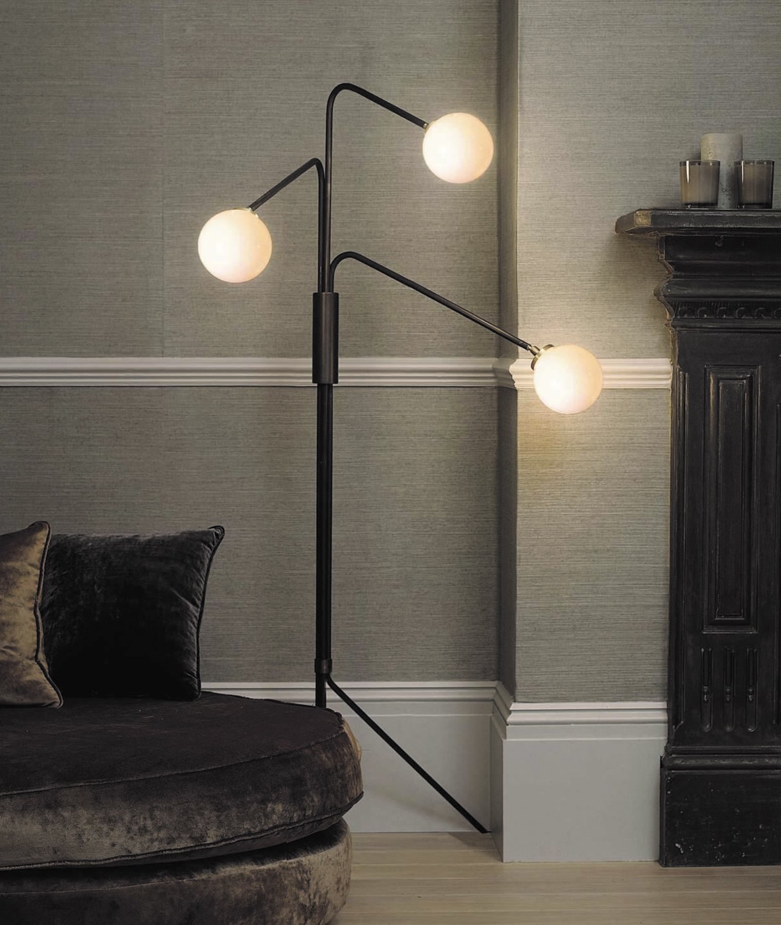 Array Opal Glass Floor Lamp